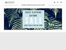 Tablet Screenshot of coastclothing.com.au